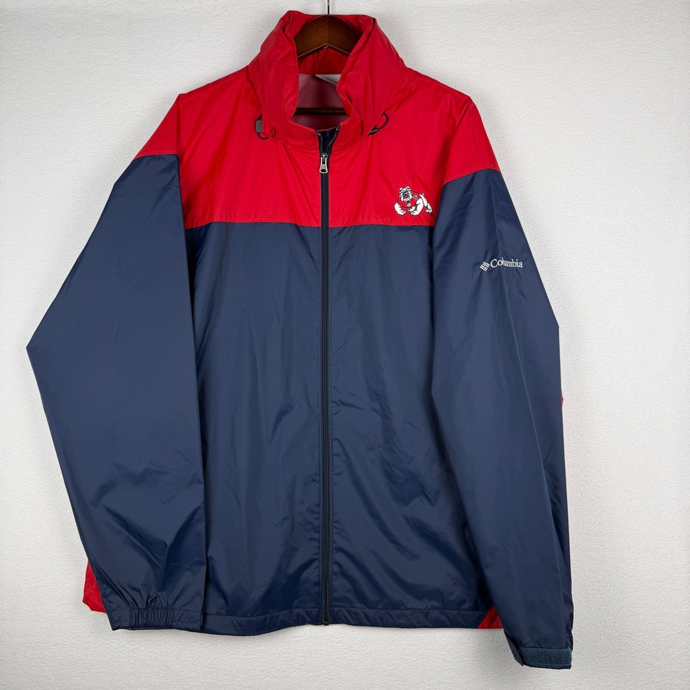 Columbia Glennaker‎ Lake Jacket Mens XXL Fresno State Bulldogs Windbreaker